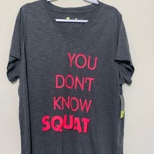 NWT Graphic Workout Tee